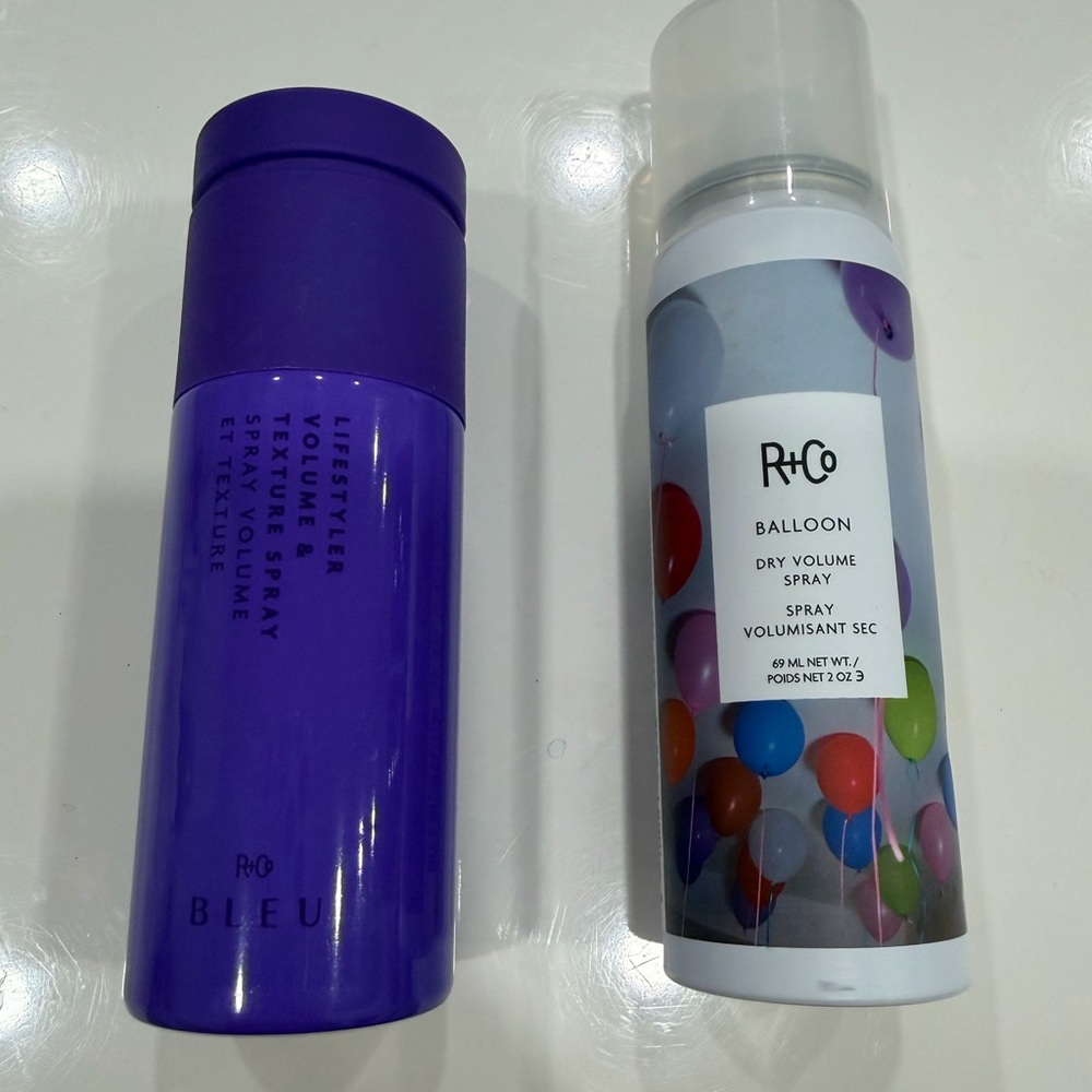 R+Co Balloon Dry Volume + Lifestyler Volume & Texture spray travel bundle NEW